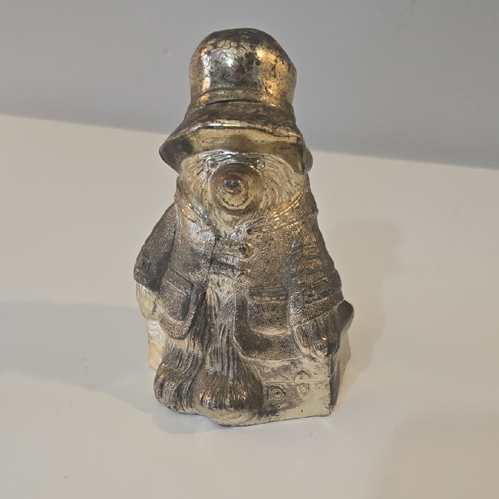 Silver Plated Coin Bank Paddington Bear